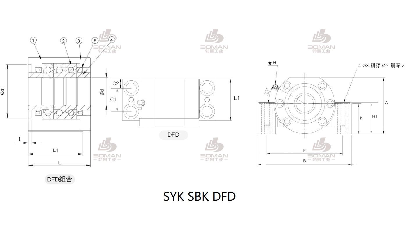 SYK MBA/12-DP syk品牌丝杆支撑座生产厂家